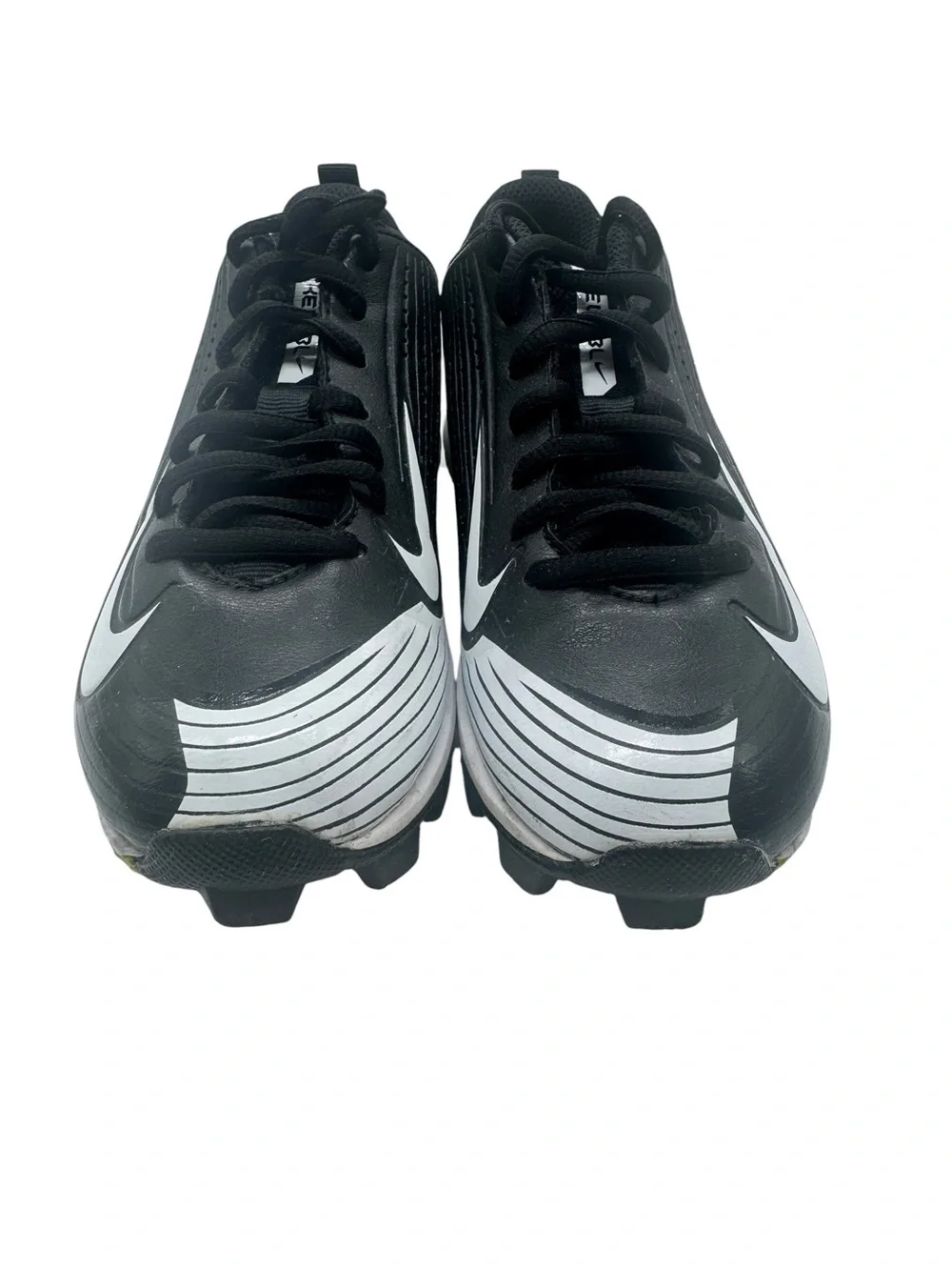 Nike Vapor Keystone 2 Low Youth Baseball Cleats Black White Little Boys Sz 1.5Y